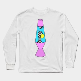 1990's Checkerboard Lava Lamp Long Sleeve T-Shirt